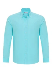 Dandalo Blusenshirt Fred Türkis/Hellblau