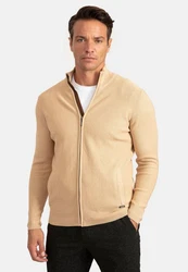 Jacey Quinn Cardigan Full Zip Beige/Khaki/Braun