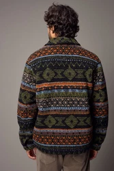 Next Fleecejacke Fleece-Hemdjacke mit Print Mischfarben/Gelb/Braun/Creme/Grün