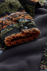 Next Fleecejacke Fleece-Hemdjacke mit Print Mischfarben/Gelb/Braun/Creme/Grün