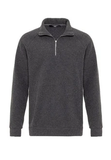 Antioch Sweatshirt Standing Collar Knitwear Dunkelgrau/Grau Antioch Sweatshirt Standing Collar Knitwear Dunkelgrau/Grau