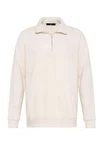 Antioch Sweatshirt Standing Collar Knitwear Beige/Khaki/Creme/Weiß/Braun