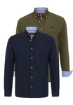 Williot Blusenshirt Matas Dunkelgrün/Dunkelblau/Hellblau