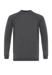 Antioch Sweatshirt Mock Turtleneck Jumper Dunkelgrau/Grau