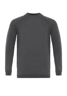 Antioch Sweatshirt Mock Turtleneck Jumper Dunkelgrau/Grau