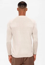 Antioch Sweatshirt Mock Turtleneck Jumper Khaki/Beige/Braun/Lila
