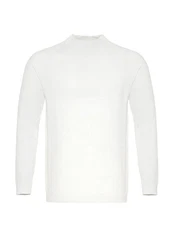 Antioch Sweatshirt Mock Turtleneck Jumper Weiß/Creme