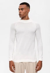 Antioch Sweatshirt Mock Turtleneck Jumper Weiß/Creme