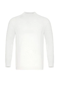 Antioch Sweatshirt Mock Turtleneck Jumper Weiß/Creme