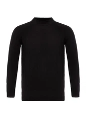 Antioch Sweatshirt Mock Turtleneck Jumper Schwarz