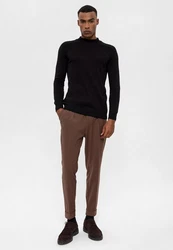 Antioch Sweatshirt Mock Turtleneck Jumper Schwarz