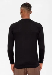 Antioch Sweatshirt Mock Turtleneck Jumper Schwarz