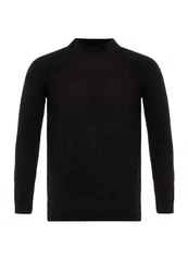 Antioch Sweatshirt Mock Turtleneck Jumper Schwarz