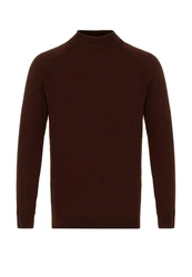 Antioch Sweatshirt Mock Turtleneck Jumper Dunkelrot/Braun/Bordeaux/Dunkelbraun