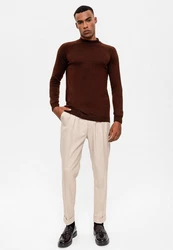 Antioch Sweatshirt Mock Turtleneck Jumper Dunkelrot/Braun/Bordeaux/Dunkelbraun