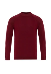 Antioch Sweatshirt Mock Turtleneck Jumper Dunkelrot/Bordeaux