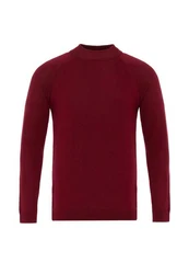 Antioch Sweatshirt Mock Turtleneck Jumper Dunkelrot/Bordeaux