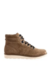 Veloursleder-Schnrstiefel im Wanderstil Schnrstiefelette (1-tlg)