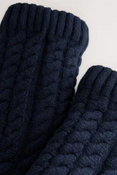 Next Haussocken Hausschuh-Socken (1-Paar) Dunkelblau/Blau