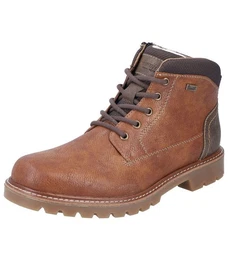 Stiefelette Lederimitat/Textil Schnrstiefelette
