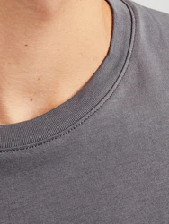 Jack & Jones T-Shirt JJEORGANIC BASIC TEE SS O-NECK dunkelgrau