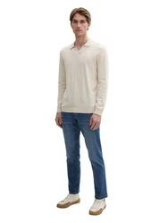 TOM TAILOR Slim-fit Jeans Josh (1-tlg) Blau/Beige/Hellblau