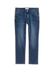 TOM TAILOR Slim-fit Jeans Josh (1-tlg) Blau/Beige/Hellblau