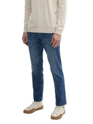 TOM TAILOR Slim-fit Jeans Josh (1-tlg) Blau/Beige/Hellblau