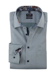 OLYMP Businesshemd Luxor modern fit 120564 Grau/Blau