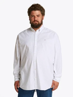 Tommy Hilfiger Langarmhemd BT-FLEX POPLIN POLKA DOT