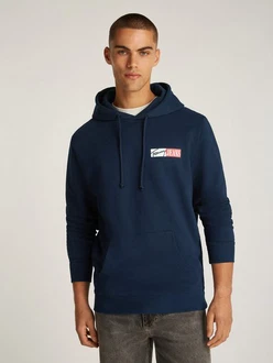 Tommy Jeans Sweatshirt TJM REG ENTRY GRAPHIC HOODIE EXT mit Logo navy/rot/weiß
