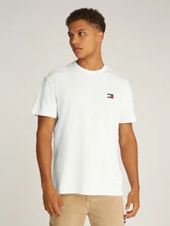 Tommy Jeans T-Shirt TJM REG BADGE TEE EXT Weiß/Creme