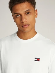 Tommy Jeans T-Shirt TJM REG BADGE TEE EXT Weiß/Creme