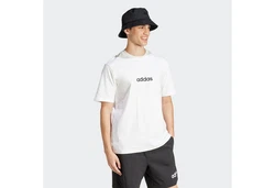 ADIDAS ORIGINALS Funktionsshirt 'Essentials Linear' Weiß/Hellgrau/Grau/Creme