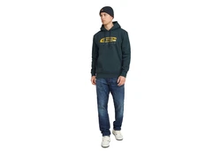 G-STAR Sweatshirt Old Skool Logo Dunkelgrün/Hellblau/Grün