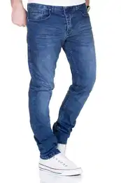 Slim-fit-Jeans Jeans Herren Destroyed Hose Used-Look Jeanshose Mnner Denim
