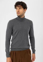 Dandalo Sweatshirt Roll Neck Jumper Dunkelgrau/Grau/Hellgrau
