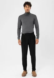 Dandalo Sweatshirt Roll Neck Jumper Dunkelgrau/Grau/Hellgrau