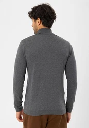 Dandalo Sweatshirt Roll Neck Jumper Dunkelgrau/Grau/Hellgrau