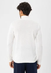 Dandalo Sweatshirt Roll Neck Jumper Weiß/Creme/Grau