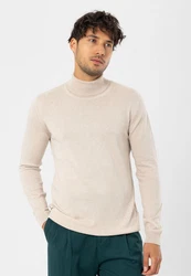 Dandalo Sweatshirt Roll Neck Jumper Beige/Khaki/Braun