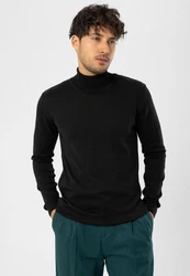 Dandalo Sweatshirt Roll Neck Jumper Schwarz