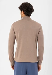 Dandalo Sweatshirt Roll Neck Jumper Braun/Beige/Khaki/Lila/Grau