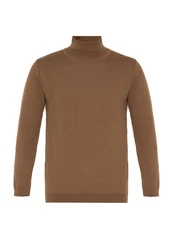 Dandalo Sweatshirt Roll Neck Jumper Braun/Khaki