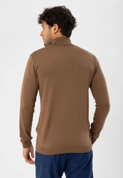 Dandalo Sweatshirt Roll Neck Jumper Braun/Khaki