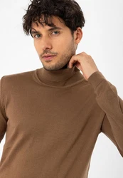 Dandalo Sweatshirt Roll Neck Jumper Braun/Khaki
