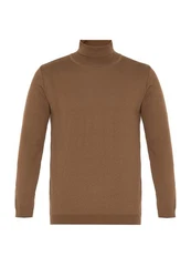 Dandalo Sweatshirt Roll Neck Jumper Braun/Khaki