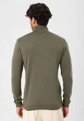 Dandalo Sweatshirt Roll Neck Jumper Dunkelgrün/Khaki