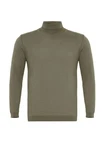 Dandalo Sweatshirt Roll Neck Jumper Dunkelgrün/Khaki