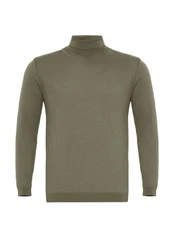 Dandalo Sweatshirt Roll Neck Jumper Dunkelgrün/Khaki